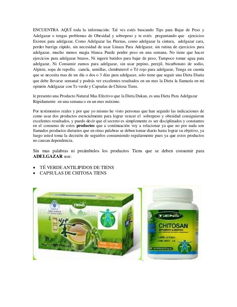 Te verde para bajar de peso precio